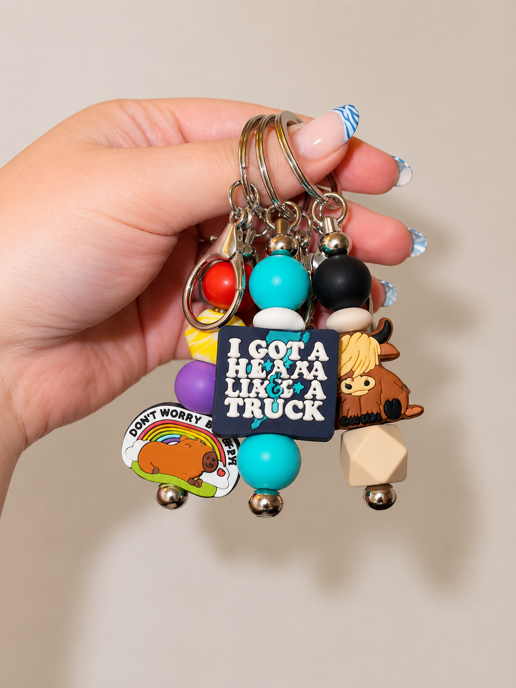 Beaded keychains