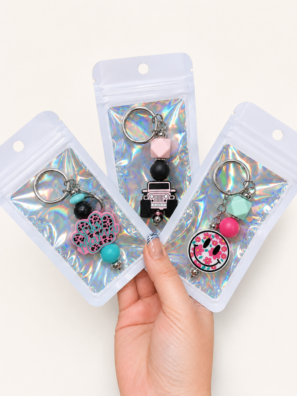 Beaded keychains