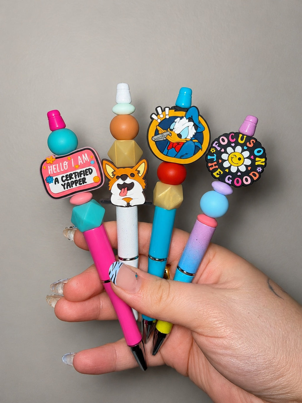 Beaded pens